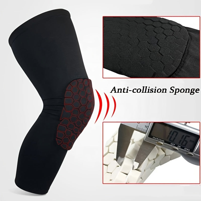 2pcs Honeycomb Knee Pads High Elastic Leg Guards