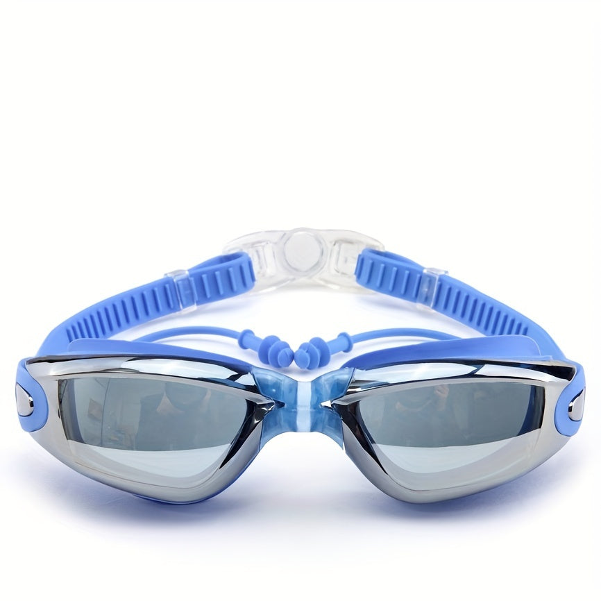 HD Large Frame Electroplating Anti-fog Swimming Goggles