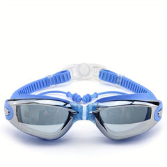HD Large Frame Electroplating Anti-fog Swimming Goggles