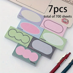 Floral Ink Retro Mini Brick Notepad Sticky Paper 700 Sheets