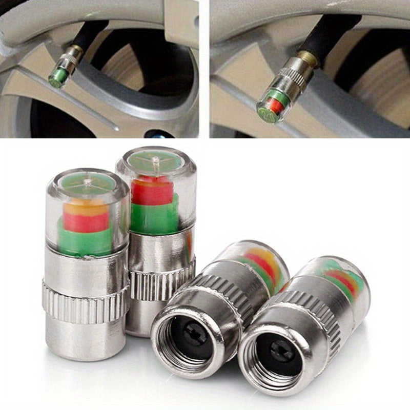 Tire Pressure Gauge Sensor with Alarm Monitoring Valve Cover