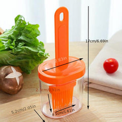 Silicone Bottle Brush with Cover High Temp Baking Cooking Tools