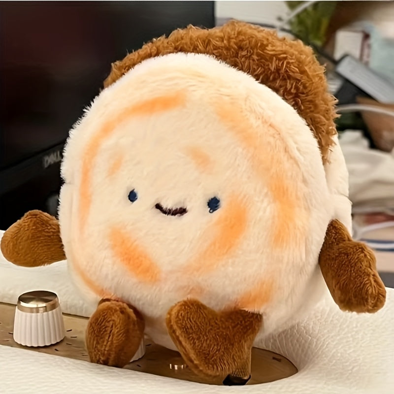 Cute Roujiamo Doll Soft Plush Hamburger Home Decor