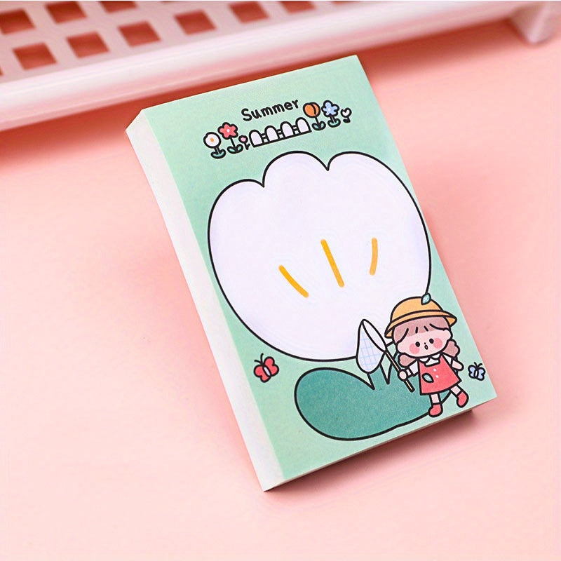 80sheets Cute Cartoon Sticky Notes for Office School Supplies