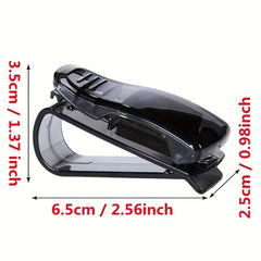 2pcs Car Sun Visor Sunglasses Holder Pen Case Box