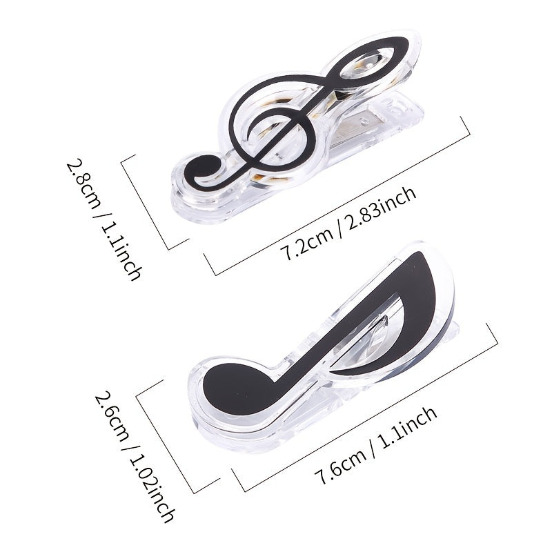 Musical Note Spring Holder Clip for Piano Guitar Violin
