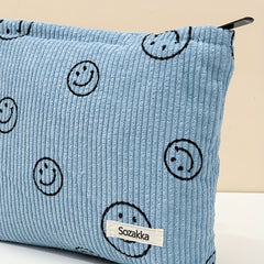 Roomy Makeup Pouch Bag for Women Teens Girls Zipper Closure Travel Organizer