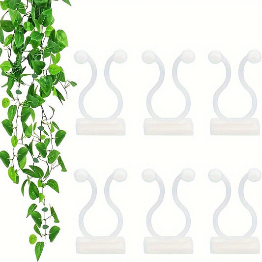 100pcs Plant Climbing Wall Clip Self-Adhesive Hooks
