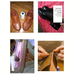 Leather Sewing Awl Set Shoes Repair Tool Kit Stitching Needles DIY Leathercraft