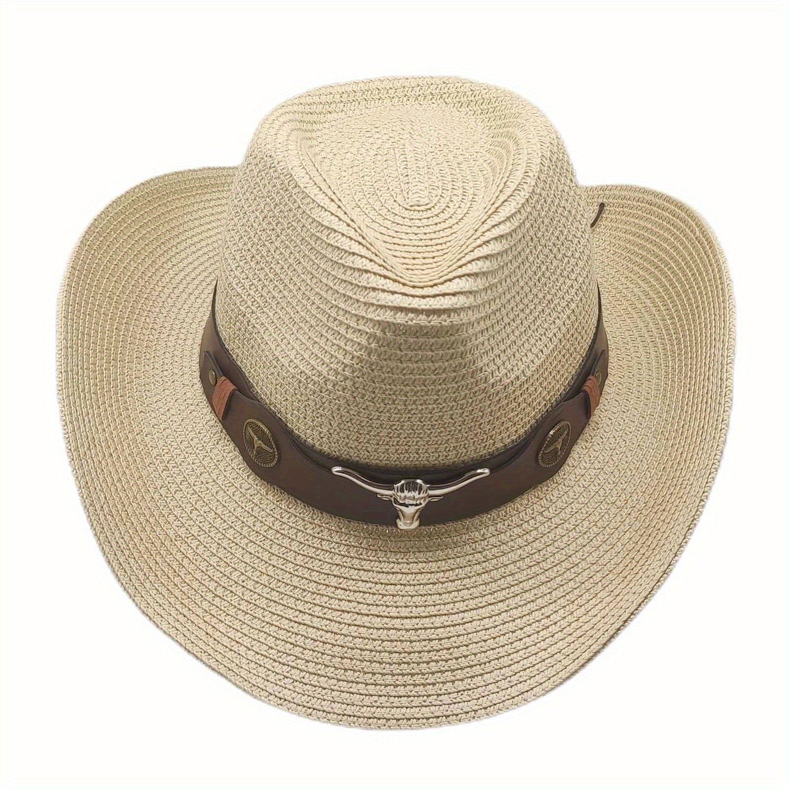Western Sunhead Cowboy Hat Breathable Summer Gift For Men