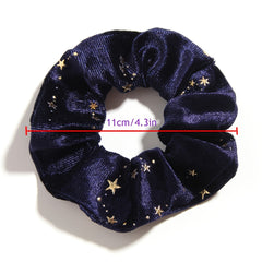6pcs Velvet Star Scrunchies Golden Star Celestial Scrunchie