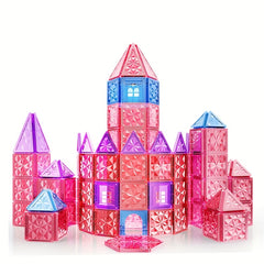 Princess Castle Magnetic Tiles Building Block Set