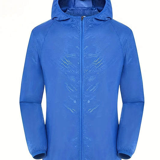 Men's Lightweight Waterproof Windbreaker Jacket Hooded Coat