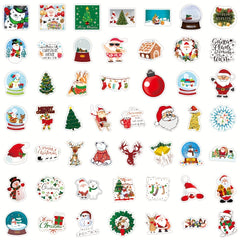100pcs Waterproof Christmas Stickers for Crafts Windows, Merry Christmas Theme