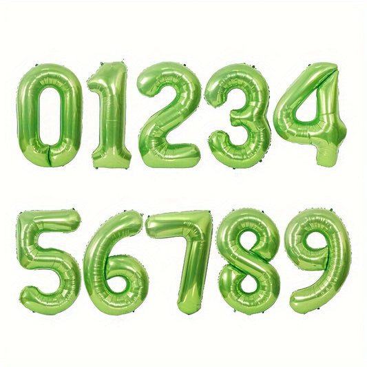 3pcs 32 inch Green Foil Balloons for Engagement Wedding Photos Birthday Decor
