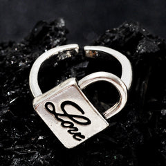 Vintage Style Men's Lock Shaped Ring