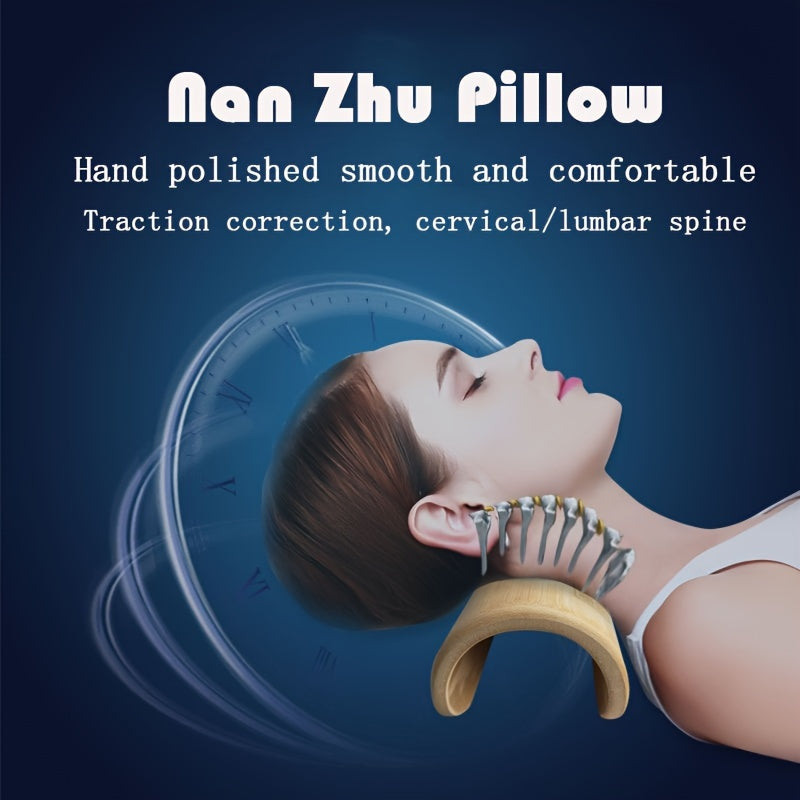 Bamboo Cervical Pillow Traction Stretch Pillow