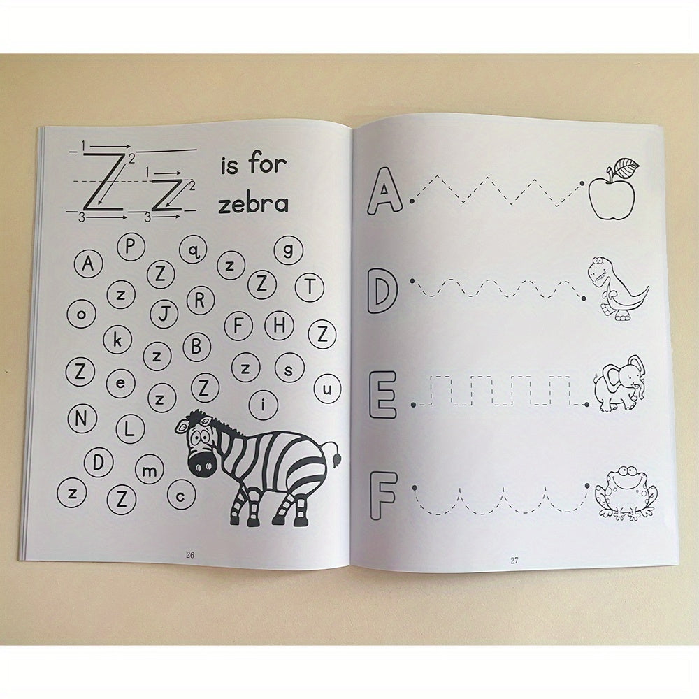 Preschool Educational Coloring Book Alphabet Learning Workbook for Youngsters