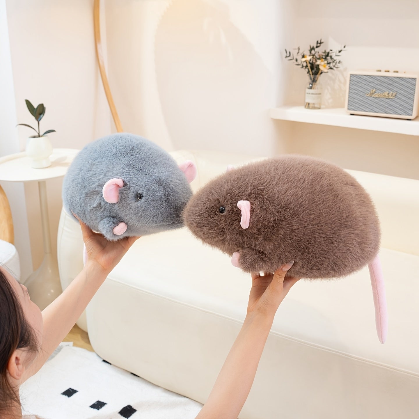 Realistic Mouse Plush Toy Soft Rats Stuffed Animal