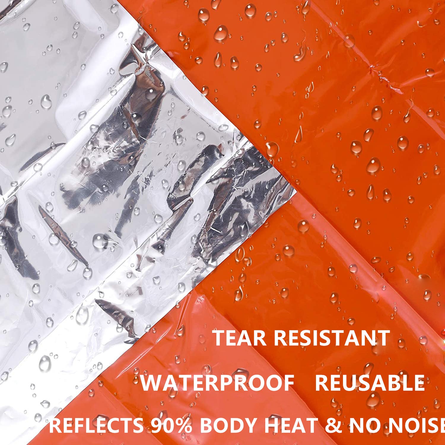 4pcs Emergency Blankets for Hiking Outdoors Survival Camping