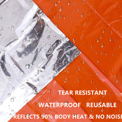 4pcs Emergency Blankets for Hiking Outdoors Survival Camping
