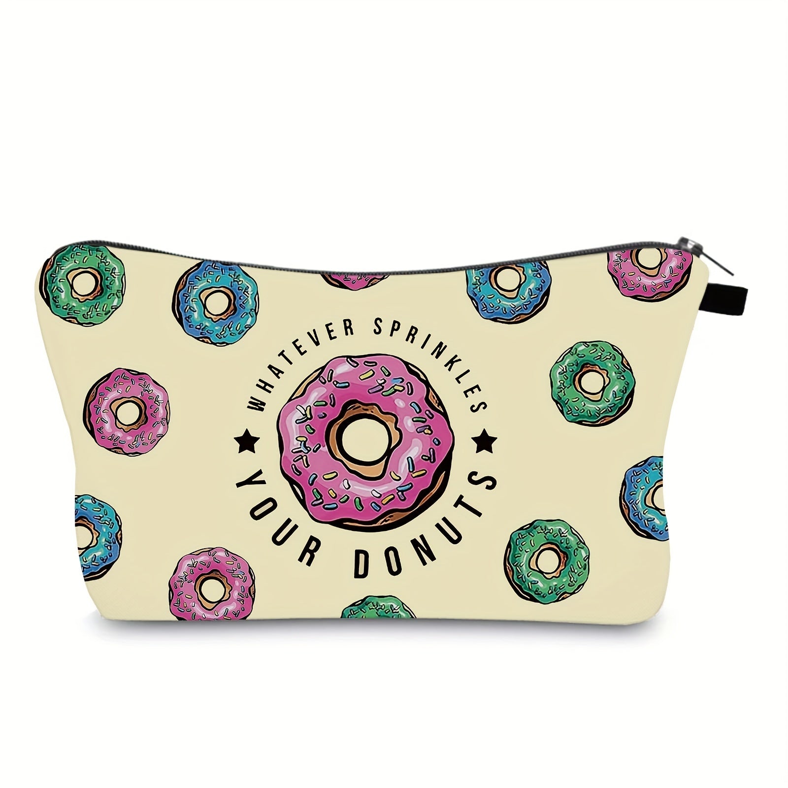 Donut Makeup Bag Waterproof Travel Cosmetic Bag with Zipper Pouch