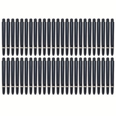 50pcs 48mm Nylon Dart Shafts 2BA Screw Thread Rod Stem with Protective Ring