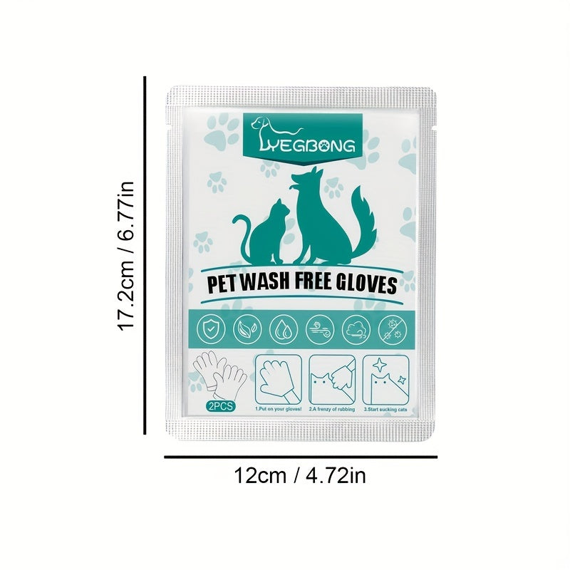 Deodorizing Pet Cleaning Gloves for Dry and Wet Cleaning