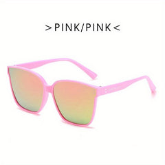 Kids Retro Large Frame Sunglasses for Outdoor Activities