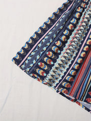  Southwestern Print Elastic Shorts