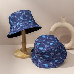Dinosaur Pattern Fishing Hat - Parent Child Style Random Design