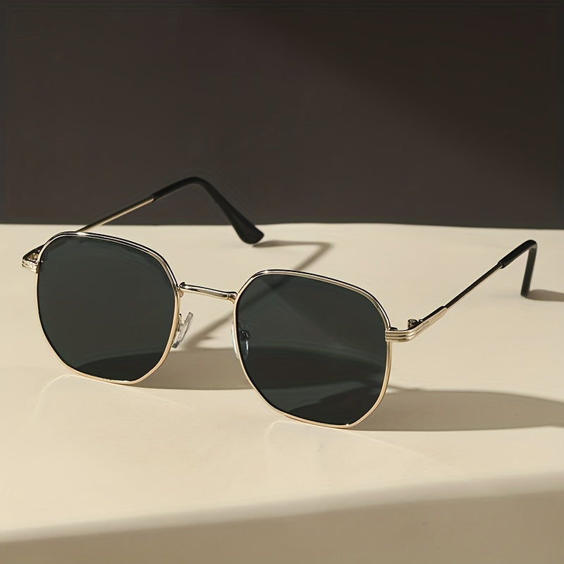 Square Metal Sunglasses UV400 for Women Men Retro Outdoor Glasses