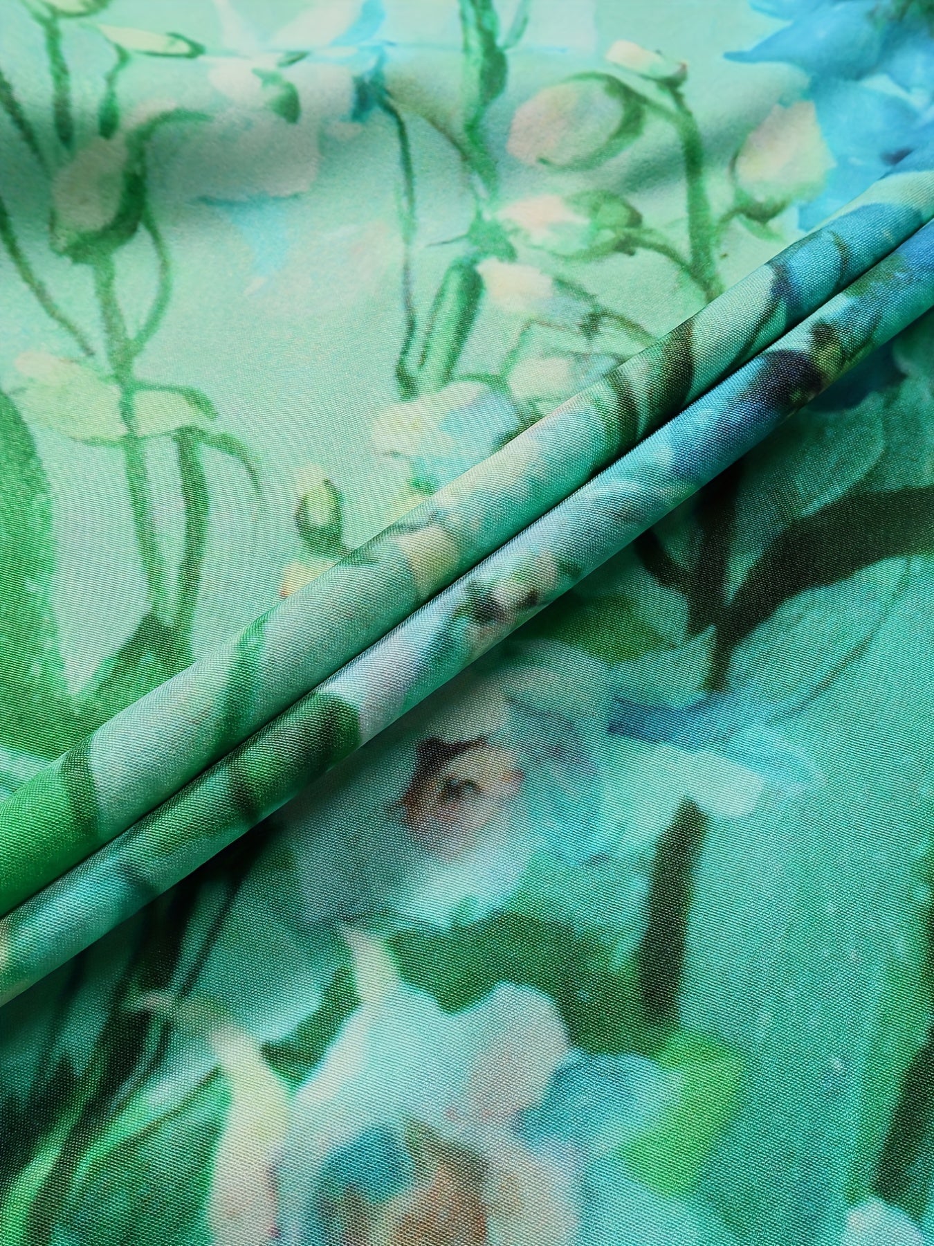 Floral Print Straight Leg Pants With Pockets
