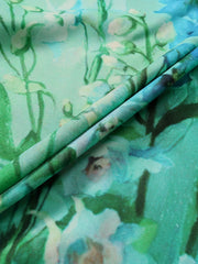 Floral Print Straight Leg Pants With Pockets