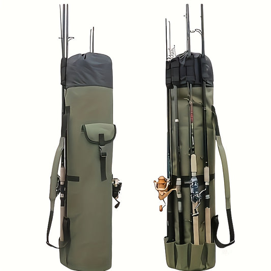Waterproof Fishing Pole Bag With Rod Holder Organizer