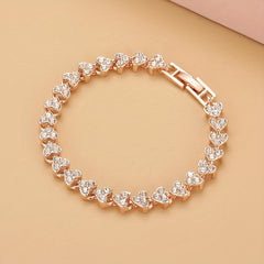Tennis Bracelet Synthetic Gems Hand Jewelry Decor