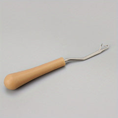 DIY Woven Tool Curved Handle Crochet Hook Latch Carpet Repair Sealing Plastic