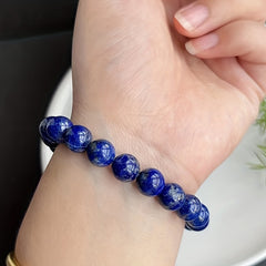 High Pure Natural Lapis Lazuli Bracelet 4mm 6mm 8mm 10mm DIY Beads