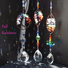 Crystal Tree Of Life Sun Catcher with Prisms