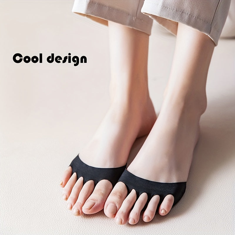 Women's Toe Socks Thin Front Foot Pad For Sandals And High Heels