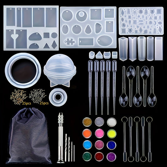 Epoxy Resin Silicone Mold Kit for DIY Jewelry Making