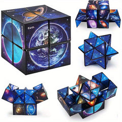 Space Infinity Cube Fidget Toy 3D Puzzle Brain Teaser Kids Age 6-8 Birthday Gift