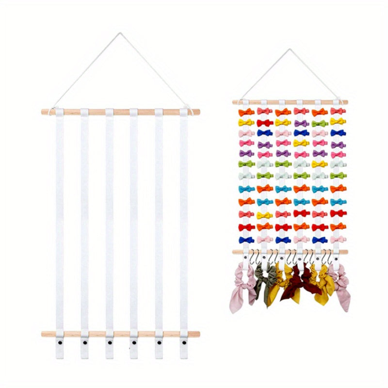 Girls Hair Bows Holder Organizer Large Capacity Hanging Wall Decor