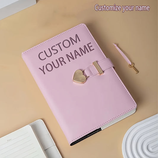 A5 Minimalist Pink Notebook - Customized Personalized Design