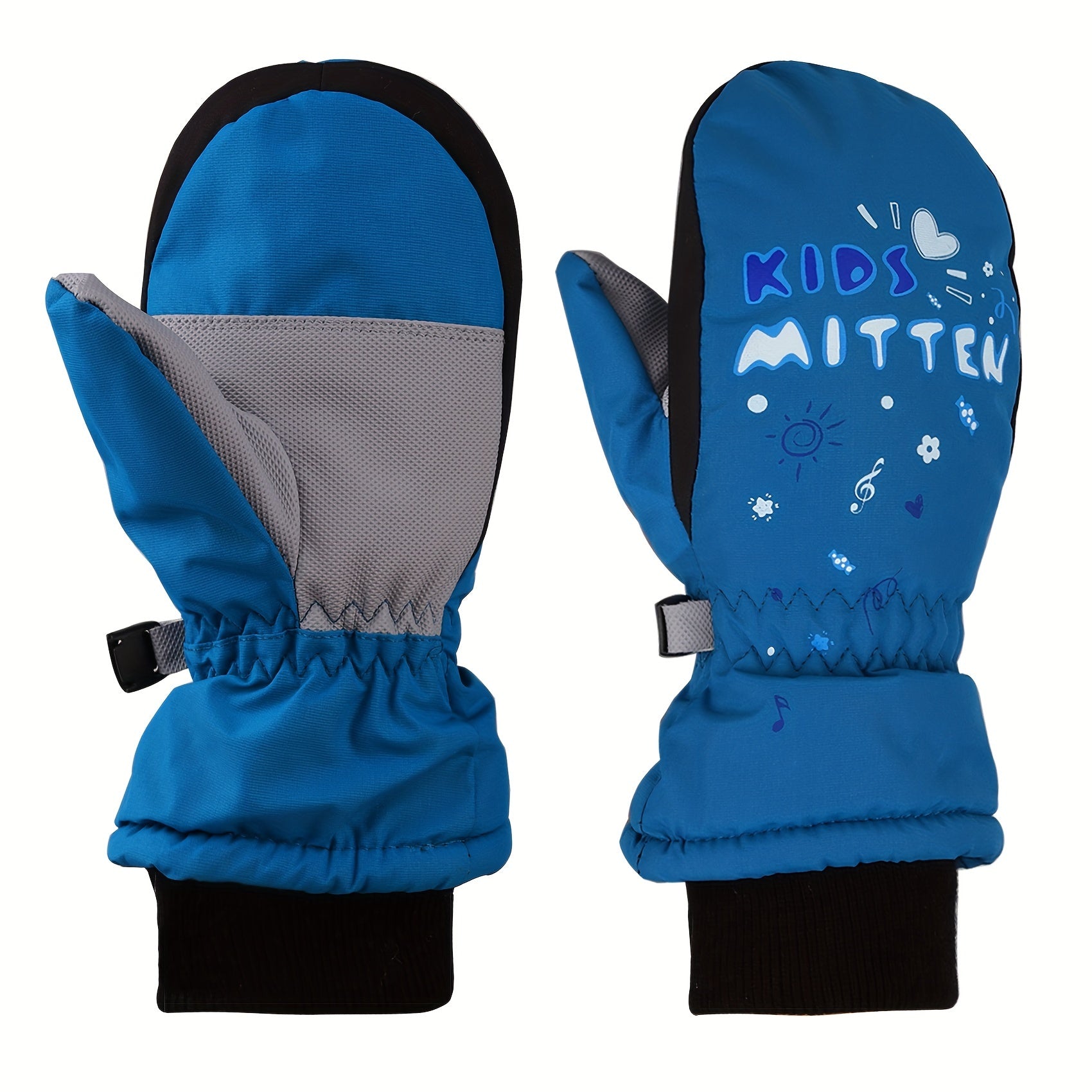 Kids Winter Skiing Snow Gloves Cold Weather Windproof Mittens