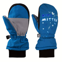 Kids Winter Skiing Snow Gloves Cold Weather Windproof Mittens