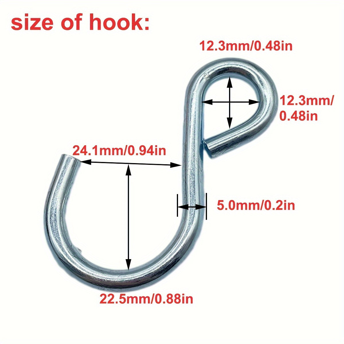 2pcs 6mm 5m Hook Rope Pulley Adjuster Tent Rope Camping Tie Down