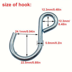 2pcs 6mm 5m Hook Rope Pulley Adjuster Tent Rope Camping Tie Down