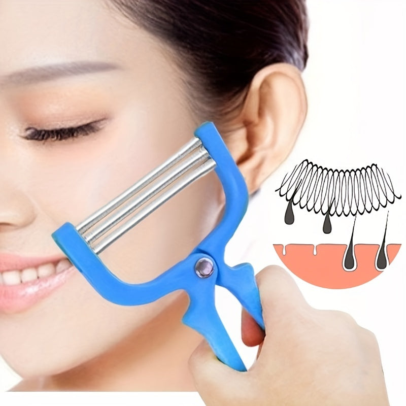 3-Layer Spring Thread Depilator & Hair Removal Cream for Flawless Facial Look