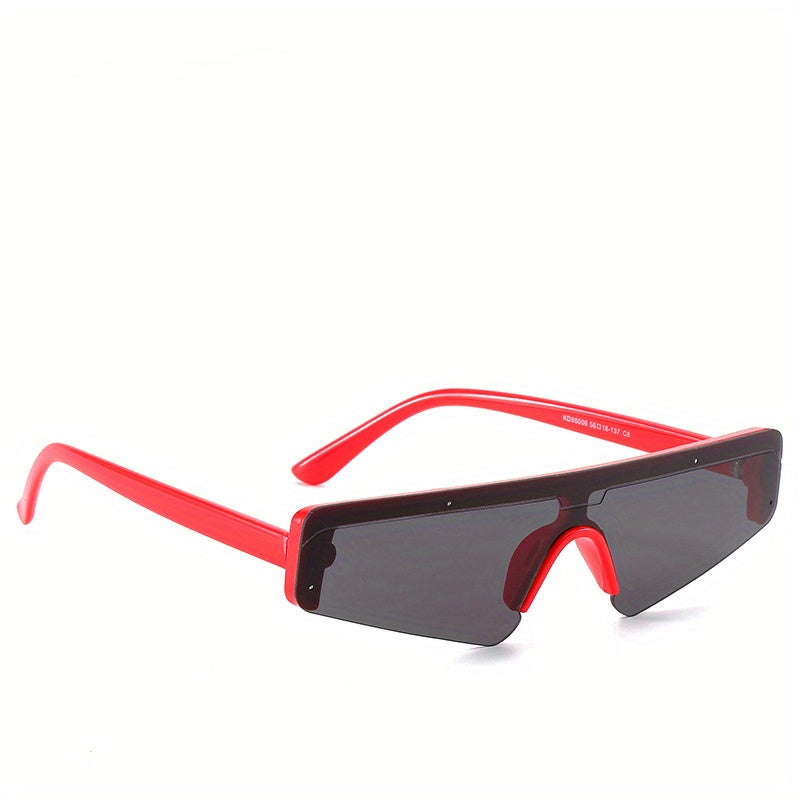 Y2K Mirrored Sports Sunglasses UV400 Sun Shades